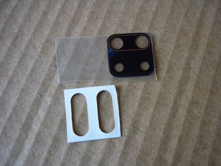 Скло камери Xiaomi Redmi Note 9 4G /Redmi 10X 4G чорний, самоклейка