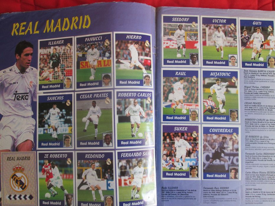 Caderneta de cromos completa Panini La Liga 97/98