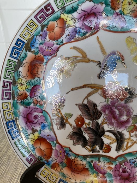 Prato de porcelana chines antiga