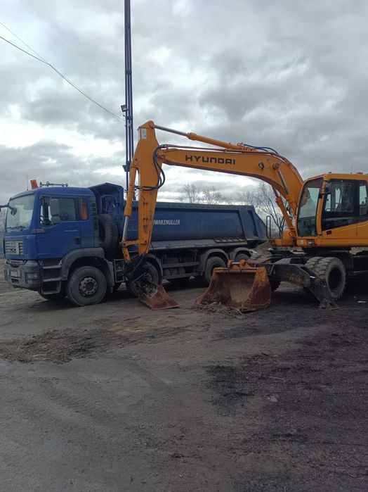 Usługi | Roboty ziemne | Koparka kołowa | Wywrotki 4-osiowe
