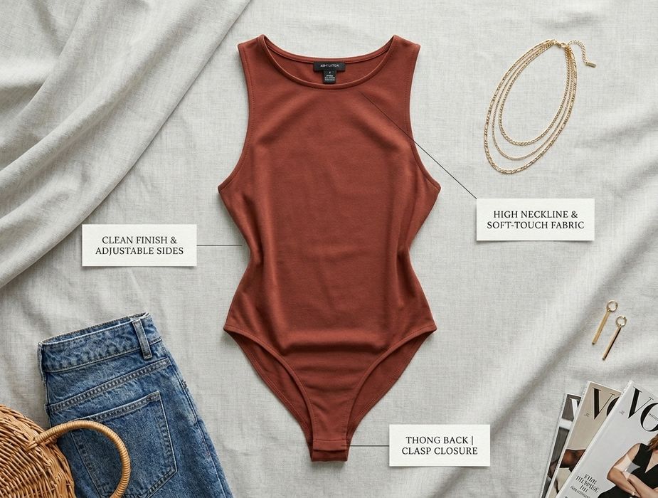 Боді для жінок теракотового кольору