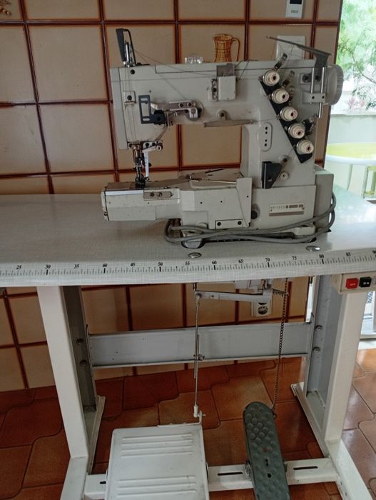 Máquina de III e III agulhas, recobrimento industrial