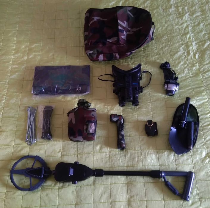 Kit de Explorador com Óculos de Visão Nocturna e Detector de Metais