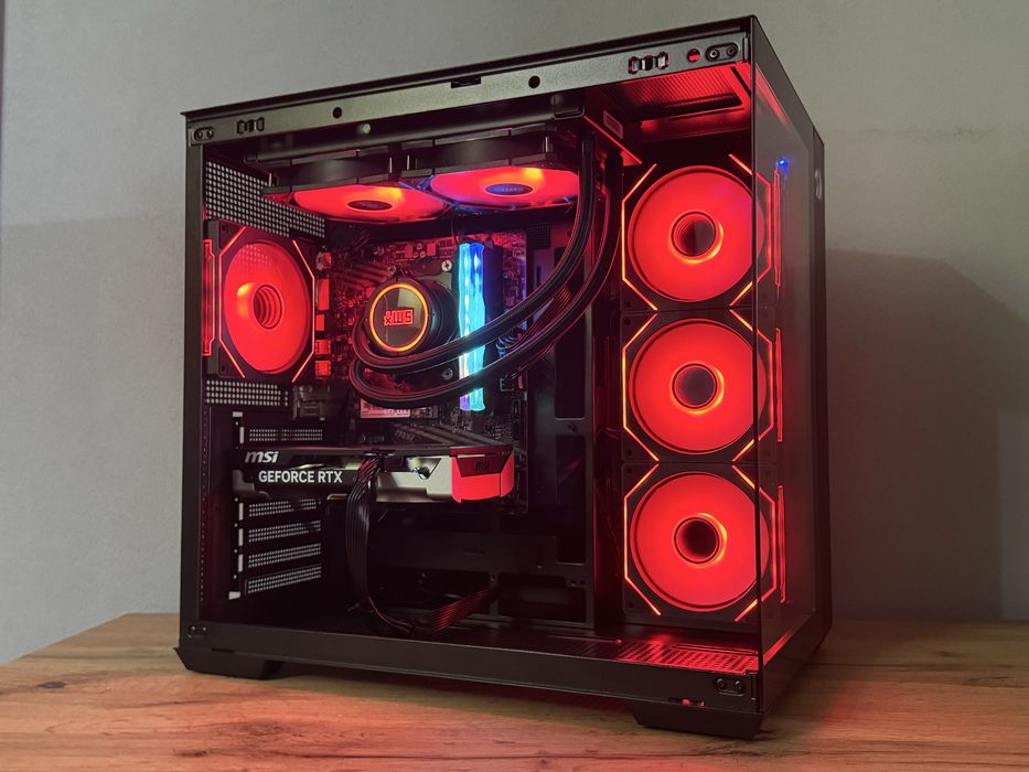 Nowy Komputer Gamingowy RTX 5060 Ryzen 5 FV23% AIO Akwarium do Gier