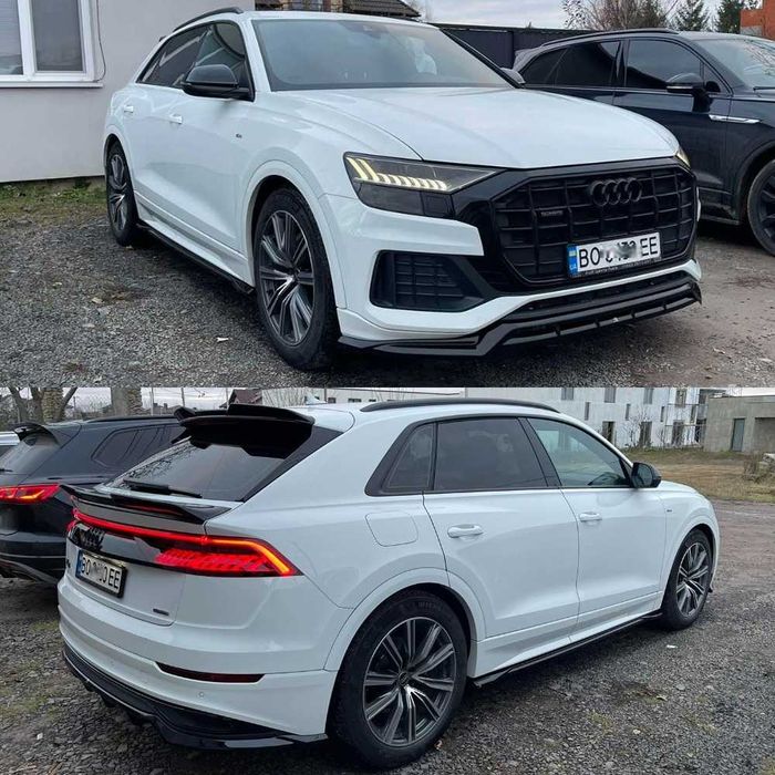 Тюнинг обвес Audi Q8 губа сплиттер пороги диффузор юбка спойлер