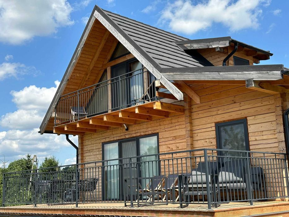 Domki Klimatyzowane, balia z jacuzzi .