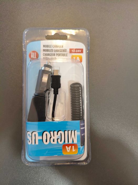 Ładowarka samochodowa All Ride micro USB 12V 24V 1A