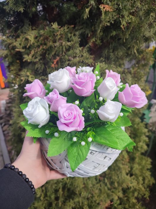 Букети з мила.Всі ручної роботи.