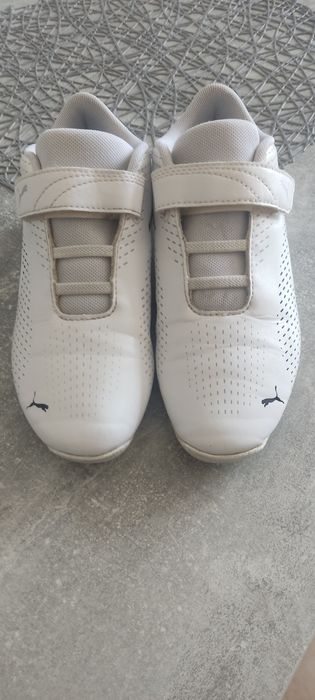 Buty puma 34 skóra białe rzep