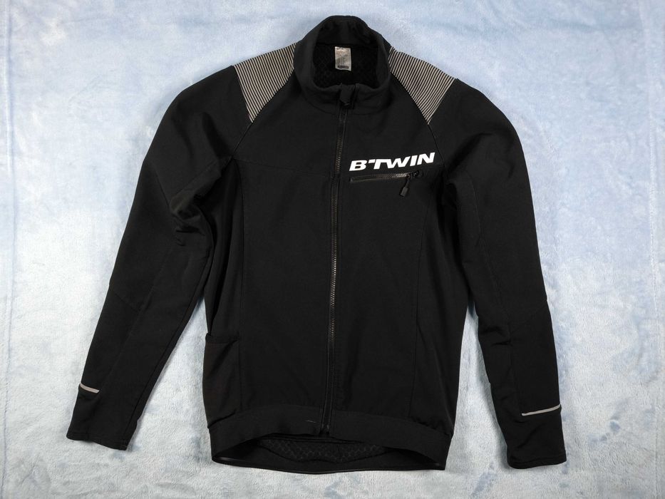 Велокуртка B'TWIN Windblock Jacket Bike 500 Black (размер 44/S): 1