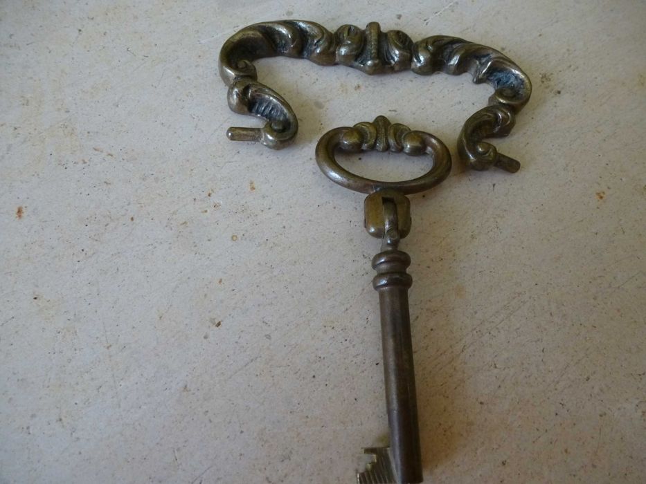 Chaves de ferro forjado de portas antigas