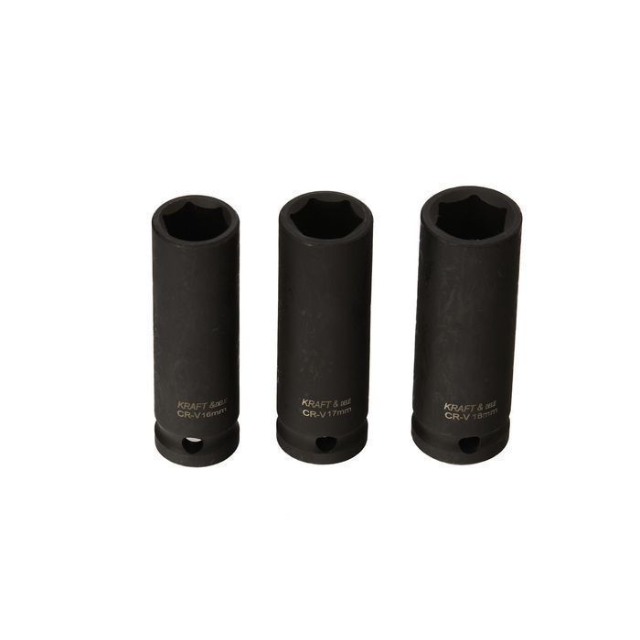 Nasadki udarowe 1/2 cala 10- 32 mm 16szt. Kraft&Dele KD11749