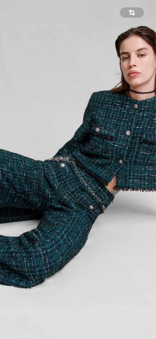 Новые твидовые брюки Maje, 34 р.