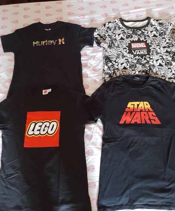 T-shirt vans marvel lego star wars leves Pepe AC/DC Rolling Stones