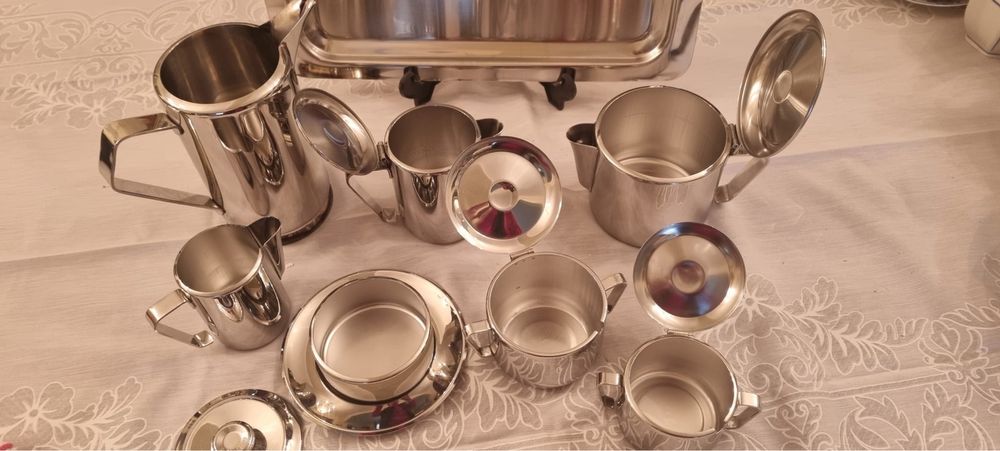 Serviço de chá e café em inox FR 18/8 ( alta qualidade )