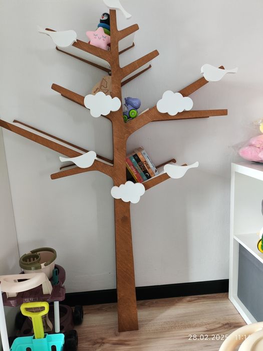 Półka drzewo regał na książki zabawki