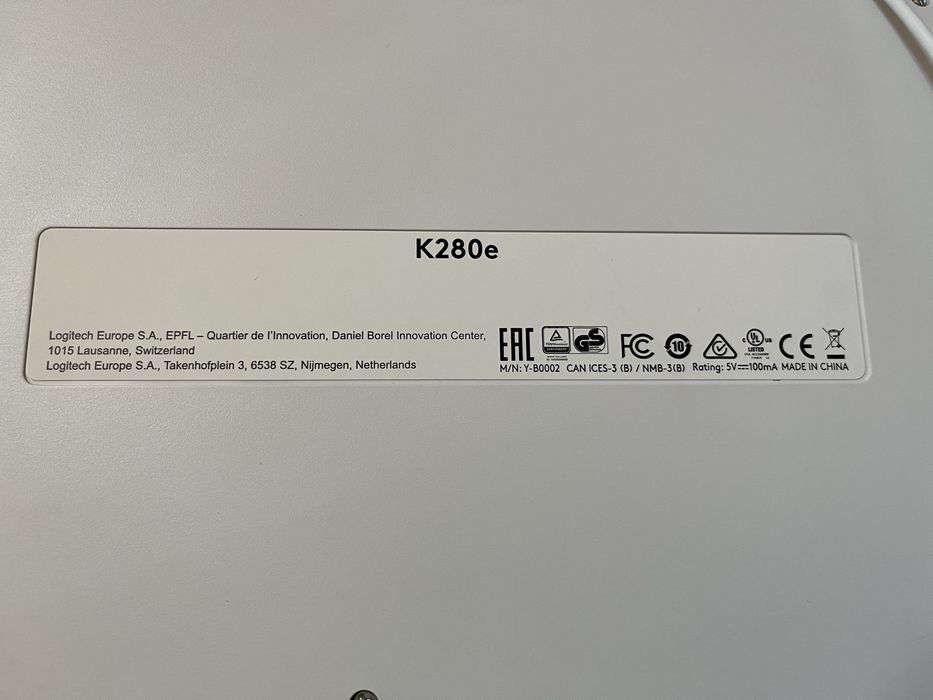 USB Клавіатура Logitech k280e провідна