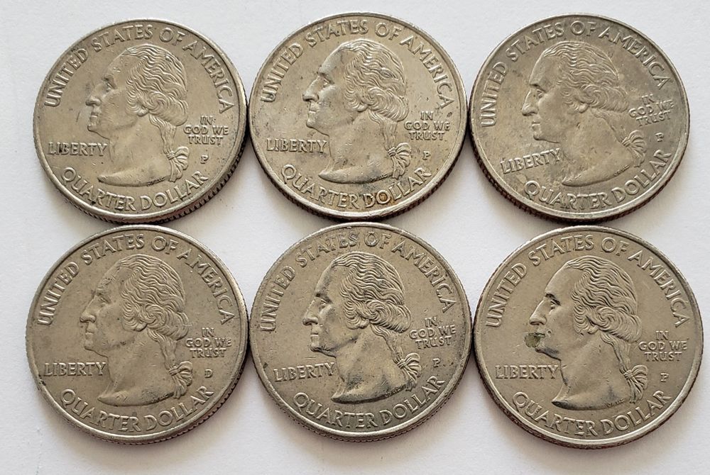 Монети США, Квотери 2009 рiк, набiр з 6 штук, серiя Території