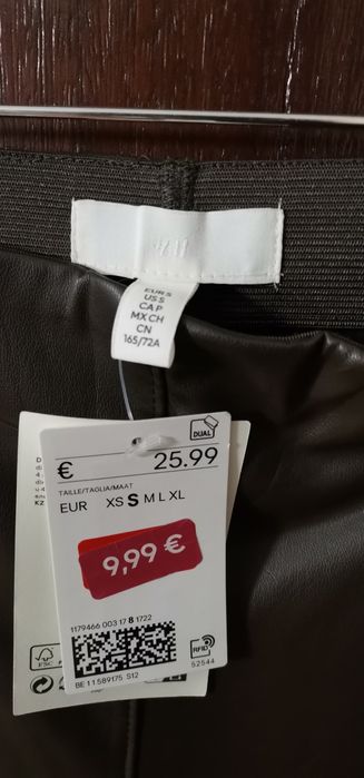 Calças castanhas H&M NOVAS