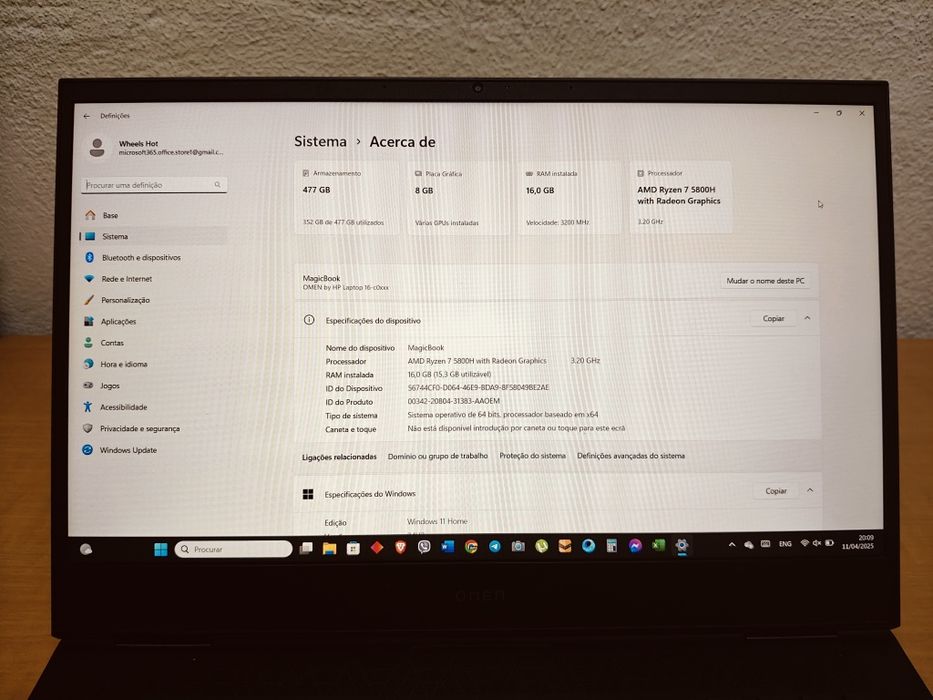 HP Omen 16 – Ryzen 7 5800H, 16GB RAM, SSD