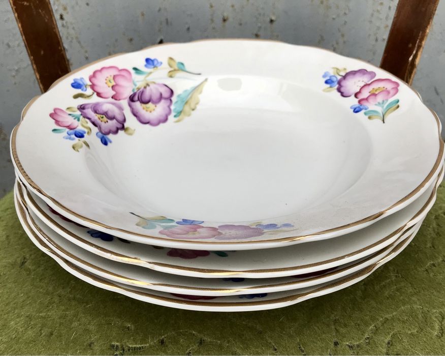 Посуда  с позолотой