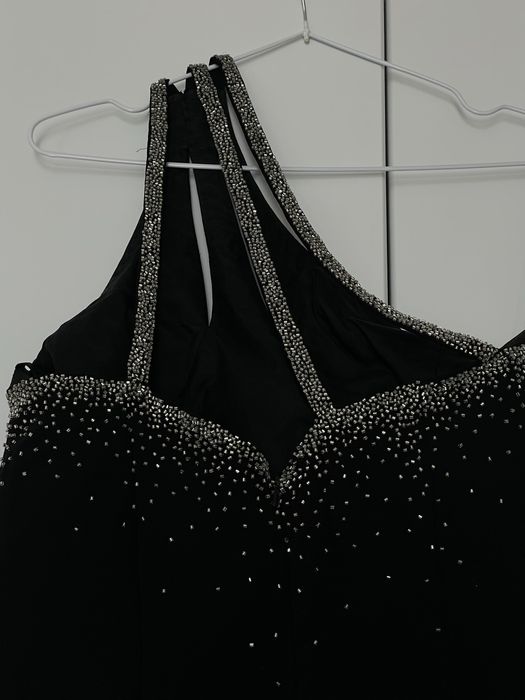 Вечірня довга асиметрична сукня / black tie платье вечернее черное