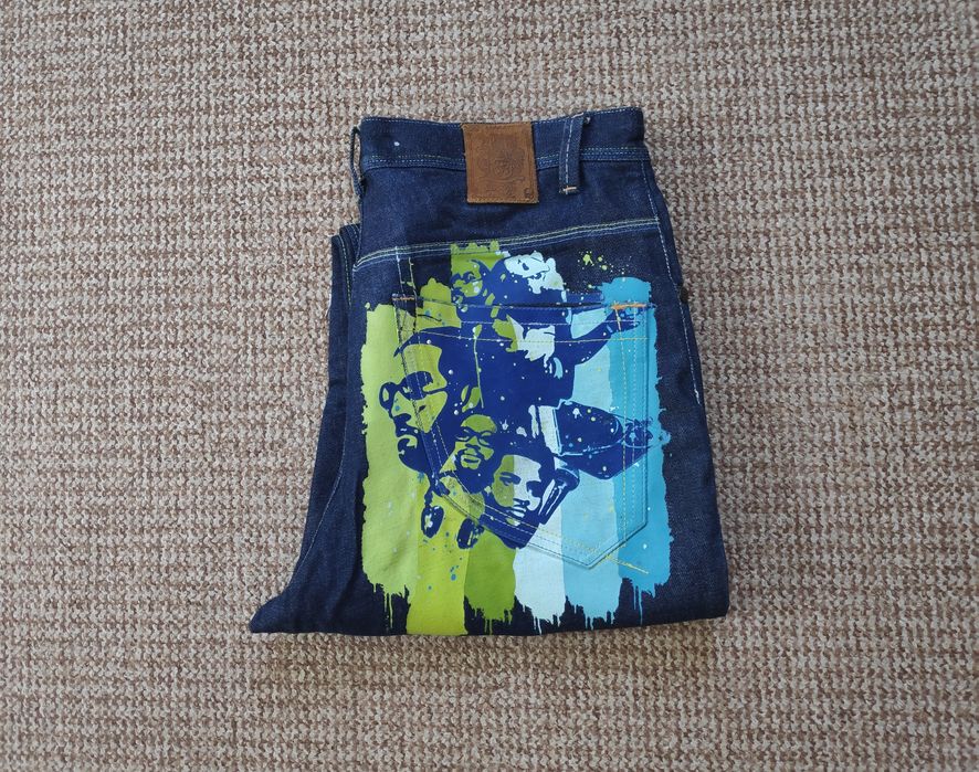 Wu-Tang Clan Johnny Blaze Method Man Rap винтажные джинсы оригинал W36