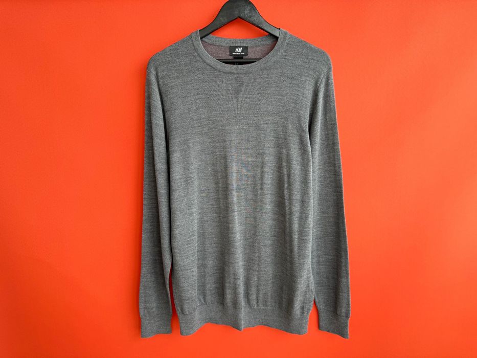 H&M MERINO WOOL чоловічий вовняний светр джемпер кофта розмір M