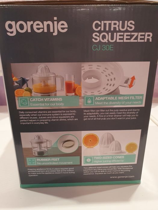 Соковыжималка для цитрусовых (цитрус-пресс) Gorenje CJ30E