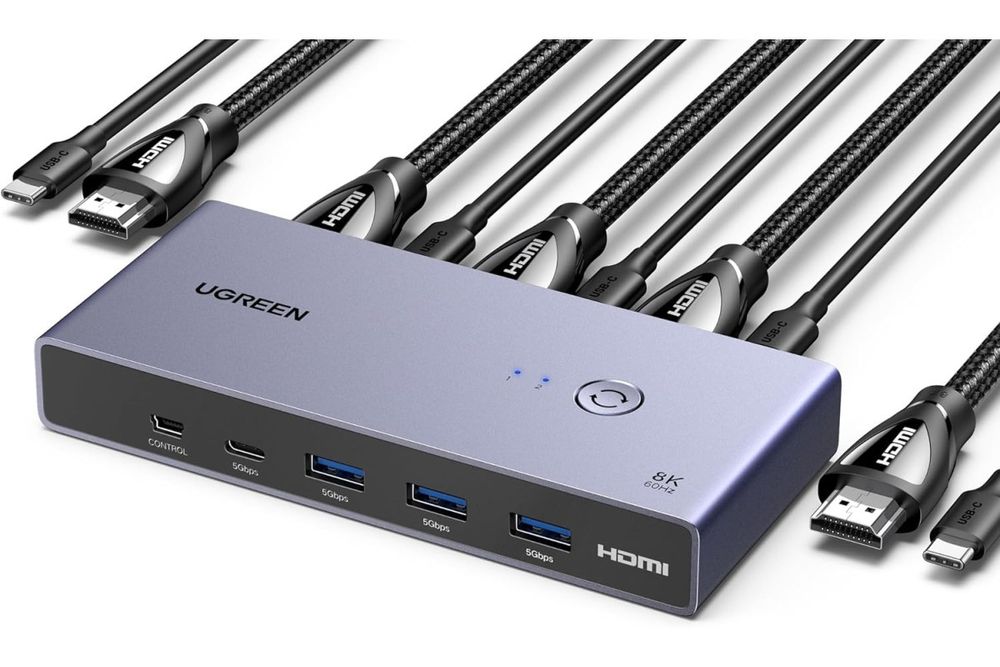 KVM-Перемикач Switch UGREEN 8K60Hz