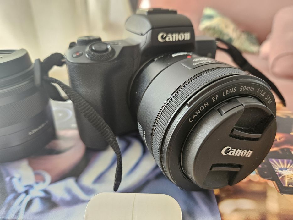 Canon EOS M50 zestaw jak nowy, 2 obiektywy