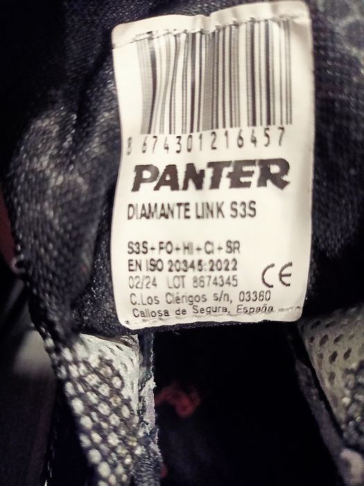 Buty PANTER Diamante Link S3 roz. 45