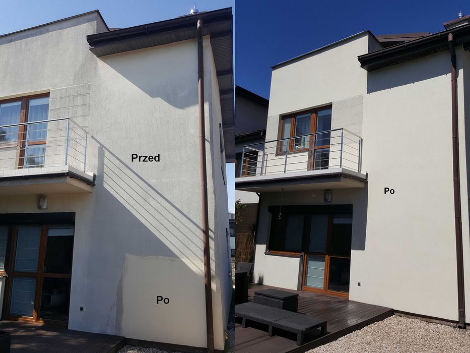 Mycie elewacji, kostki, dachów i tarasów - tanio