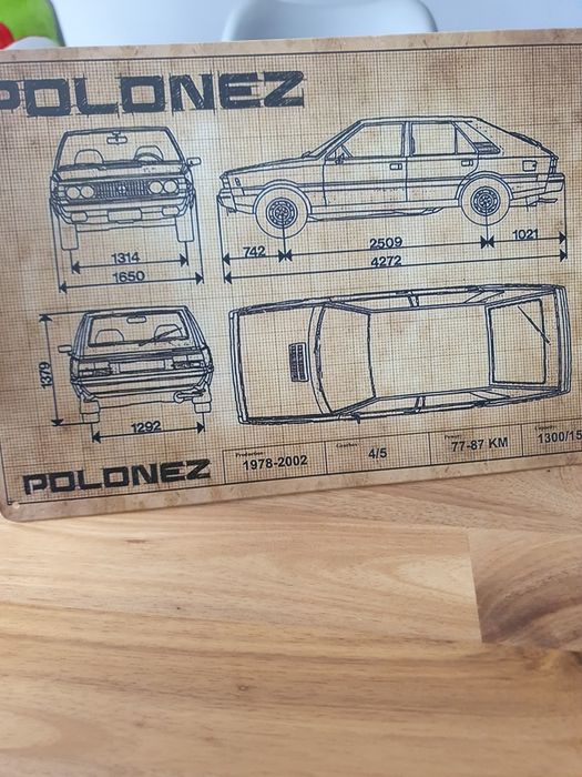 Metalowa tabliczka fso Polonez