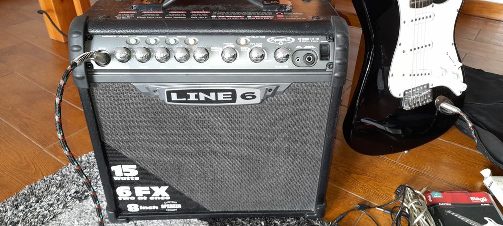 Vendo conjunto guitarra eletrica stagg