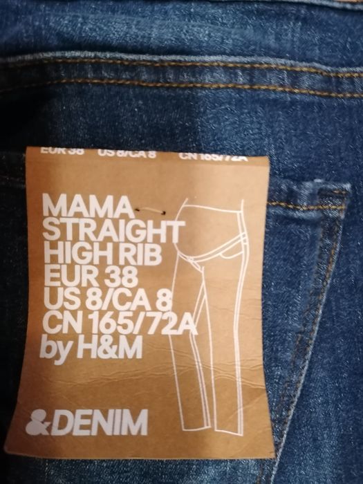 H&m r. 38 NOWE spodnie ciążowe jeans
