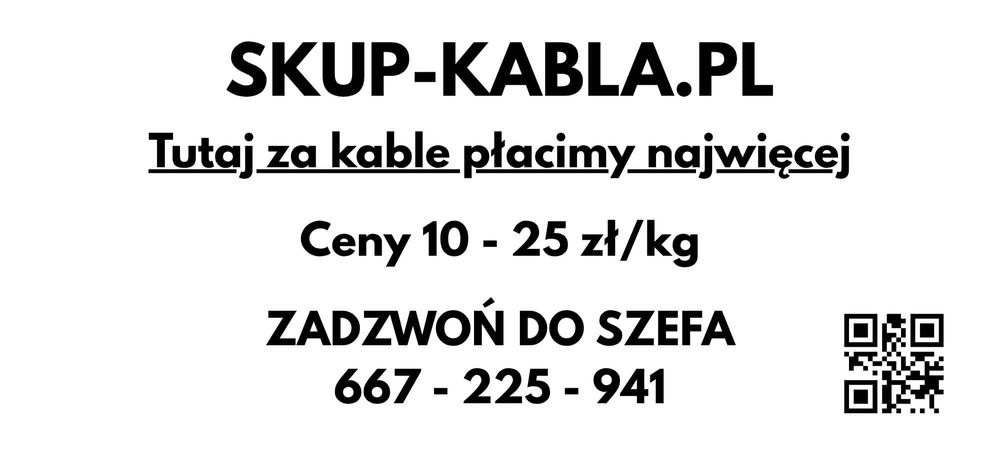 Skup kabla budowlany 1,5/2,5  15/17 zł. kg