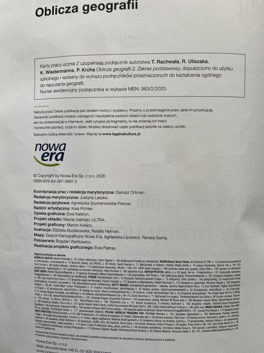 Karty pracy ucznia geografia 2