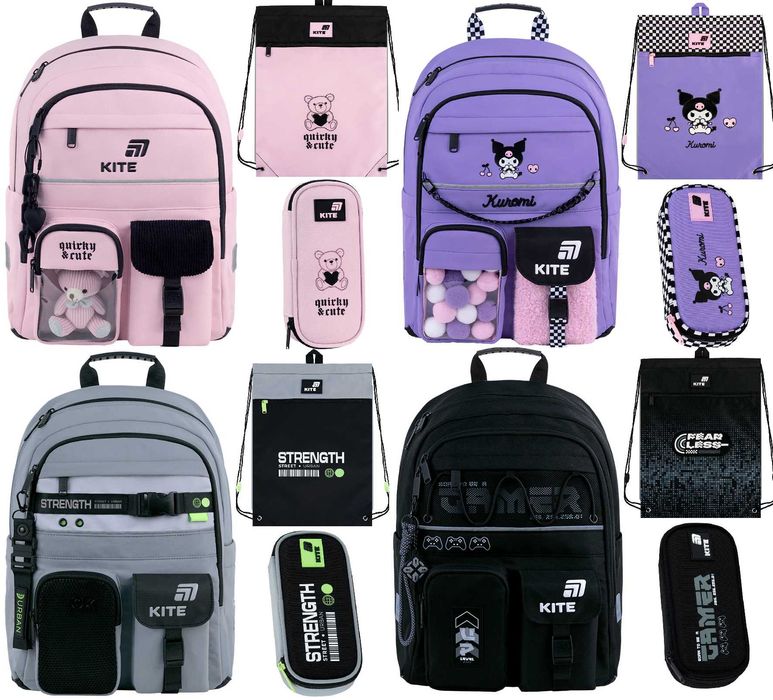 Рюкзак Kite Education SET 1022M 584M шкільний пенал сумка Skater Sakura