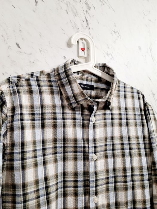 Koszula premium w kratę strukturalny materiał scandi