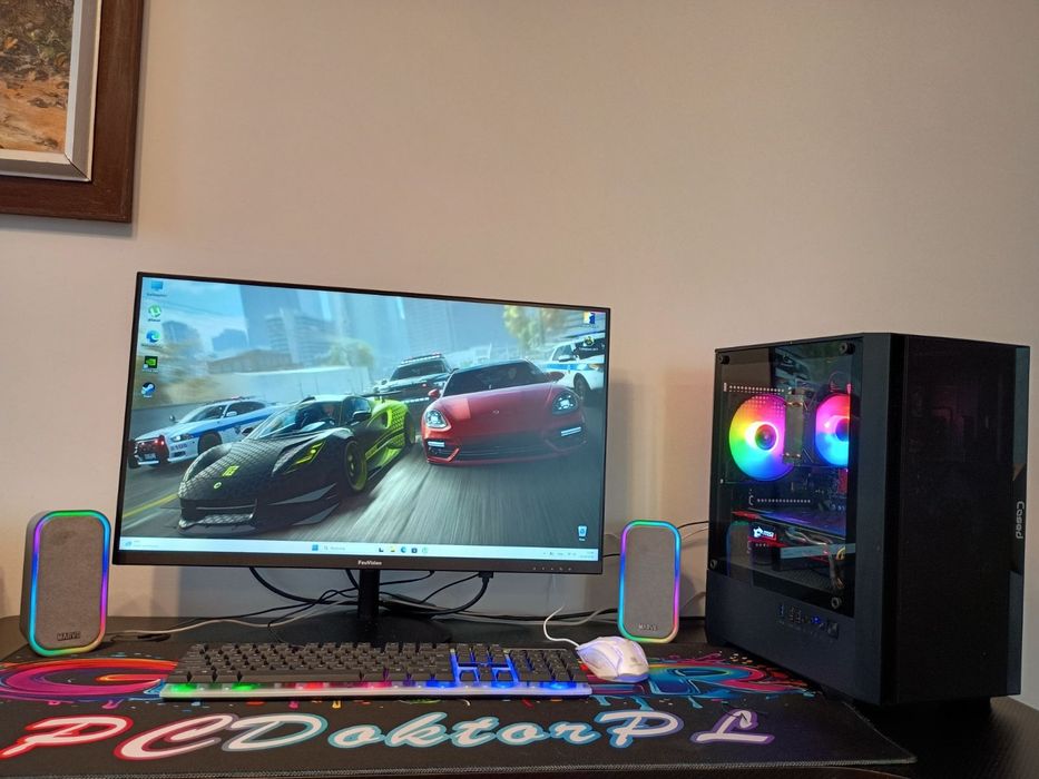 Wydajny PC do gier, gwarancja ,i7 / GPU 8GB / 16GB RAM ddr4/ SSD+HDD 1 tb/Windows 11