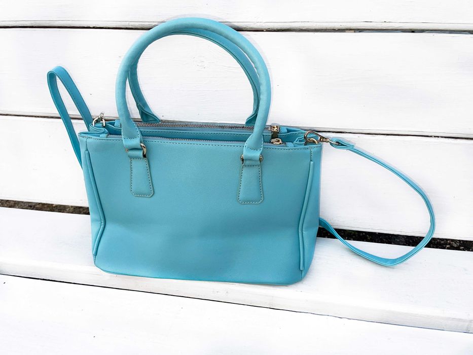 Сумка PRADA Light Blue Galleria Medium Saffiano Leather Bag
