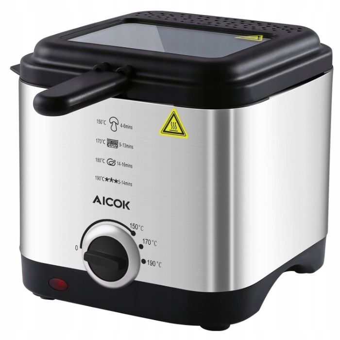 Frytkownica AICOK Moc 900W Frytownica Regulacja Temperatury