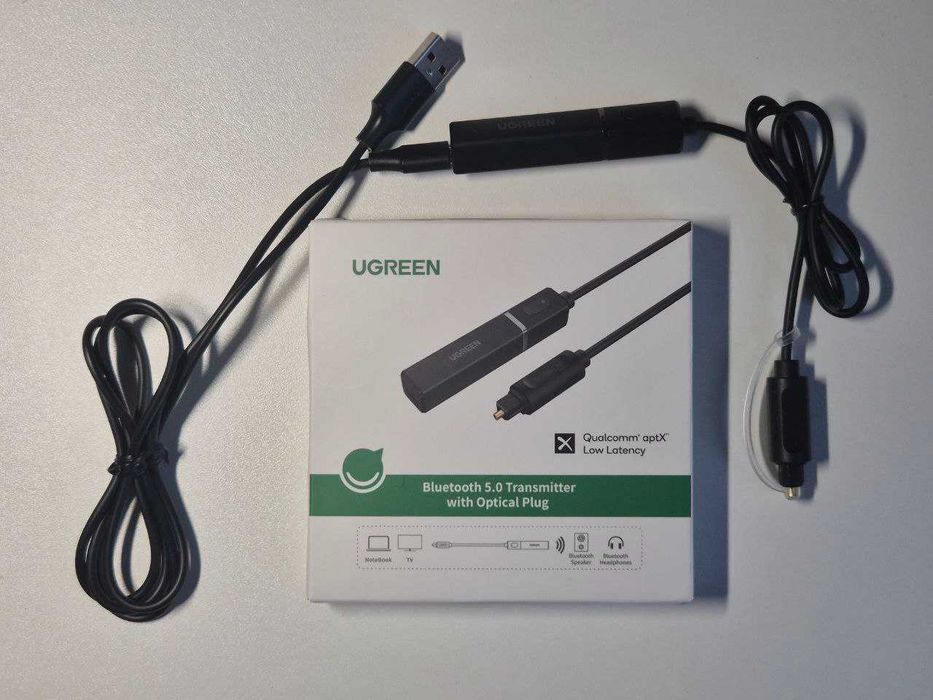 Адаптер Ugreen Optical to Bluetooth 5.0 Передавач Оптичний (50213)