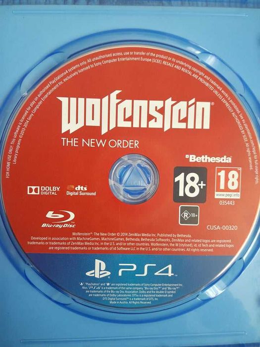 Gra Wolfenstein The New Order Polska Wersja PS4/PS5 Playstation