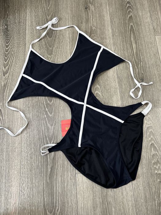 Новый сдельный слитный сплошной купальник octopus 52-54p