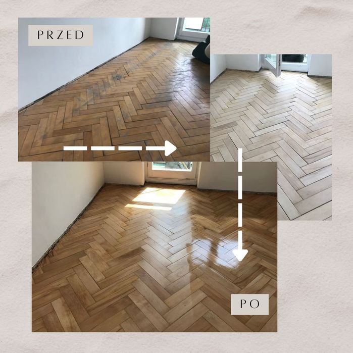 Cyklinowanie bezpyłowe. Usługi parkieciarskie. Pabianice, Zgierz, Łódź