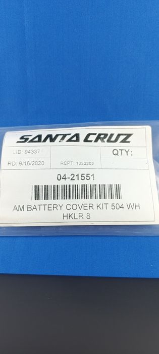 Santa Cruz pokrywa baterii Heckler 8  504Wh