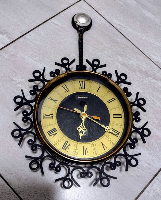 Zegar ścienny JANTAR -Vintage PRL / produkcja ZSRR