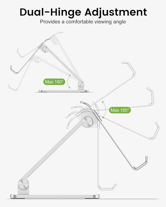 Suporte em metal rebatível para tablets e telemóveis,